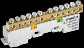 Tekfor TF-NN10-12-DL-K05 Шина PE "земля" неизолированная на универсальном держателе 6х9-12-Ж