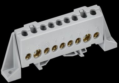 Фотография товара 'Tekfor TF-NN20-09-DP-K03 Шина L "фаза" в комбинированном DIN-изоляторе "Стойка"'