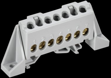 Фотография товара 'Tekfor TF-NN10-07-DP-K03 Шина L "фаза" в комбинированном DIN-изоляторе "Стойка" 6х9-7-Ср'