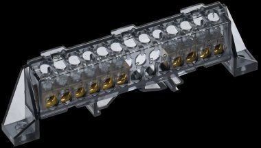 Фотография товара 'Tekfor TF-NN10-46-DP-K02 Шина N "ноль" в комбинированном DIN-изоляторе "Стойка" 6х9-(4+6)-Ч'