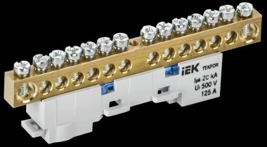 Фотография товара 'Tekfor TF-NN20-14-DL-K07 Шина N "ноль" неизолированная на универсальном держателе'