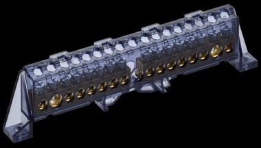 Фотография товара 'Tekfor TF-NN20-88-DP-K02 Шина N "ноль" в комбинированном DIN-изоляторе "Стойка"'