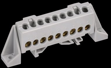 Фотография товара 'Tekfor TF-NN10-09-DP-K03 Шина L "фаза" в комбинированном DIN-изоляторе "Стойка" 6х9-9-Ср'