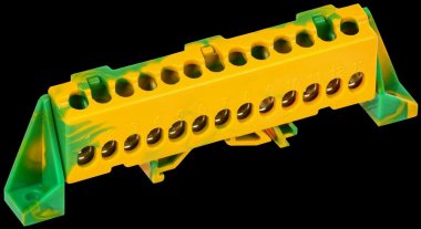 Фотография товара 'Tekfor TF-NN10-13-DP-K52 Шина PE "земля" в комбинированном DIN-изоляторе "Стойка" 6х9-13-ЖЗ'