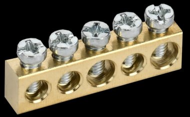 Фотография товара 'Tekfor TF-KP00D-SN-05 Шина нулевая сечение 6х9 5 отверстий'