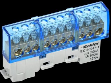 Фотография товара 'Tekfor TF-NN20-10-KL-K07 Шина N "ноль" изолированная на универсальном держателе'