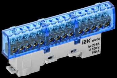 Фотография товара 'Tekfor TF-NN10-14-KL-K07 Шина N "ноль" изолированная на универсальном держателе 6х9-14-С'