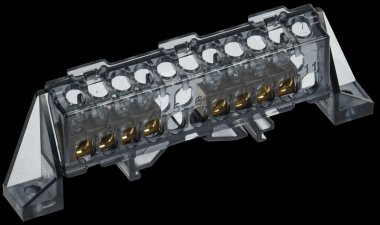 Фотография товара 'Tekfor TF-NN10-44-DP-K02 Шина N "ноль" в комбинированном DIN-изоляторе "Стойка" 6х9-(4+4)-Ч'