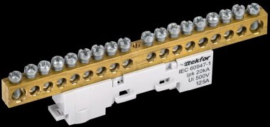 Фотография товара 'Tekfor TF-NN20-18-DL-K03 Шина L "фаза" неизолированная на универсальном держателе'