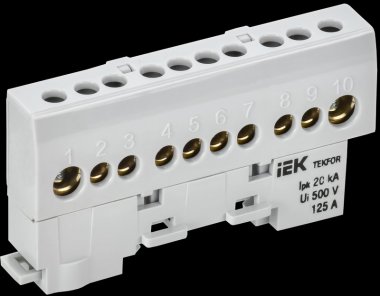 Фотография товара 'Tekfor TF-NN20-10-KL-K03 Шина L "фаза" изолированная на универсальном держателе'