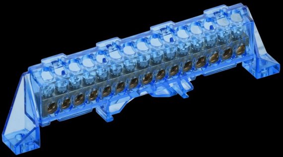 Фотография товара 'Tekfor TF-NN10-15-DP-K07 Шина N "ноль" в комбинированном DIN-изоляторе "Стойка" 6х9-15-С'