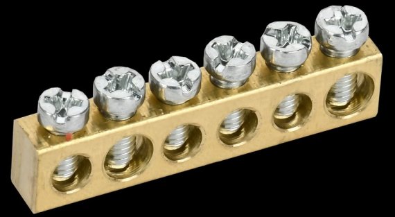 Фотография товара 'Tekfor TF-KP00D-SN-06 Шина нулевая сечение 6х9 6 отверстий'