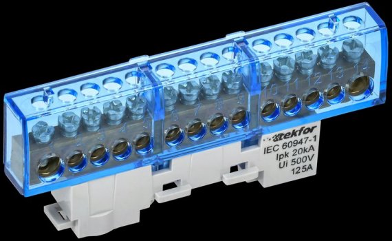 Фотография товара 'Tekfor TF-NN20-14-KL-K07 Шина N "ноль" изолированная на универсальном держателе'