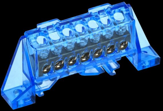 Фотография товара 'Tekfor TF-NN10-07-DP-K07 Шина N "ноль" в комбинированном DIN-изоляторе "Стойка" 6х9-7-С'