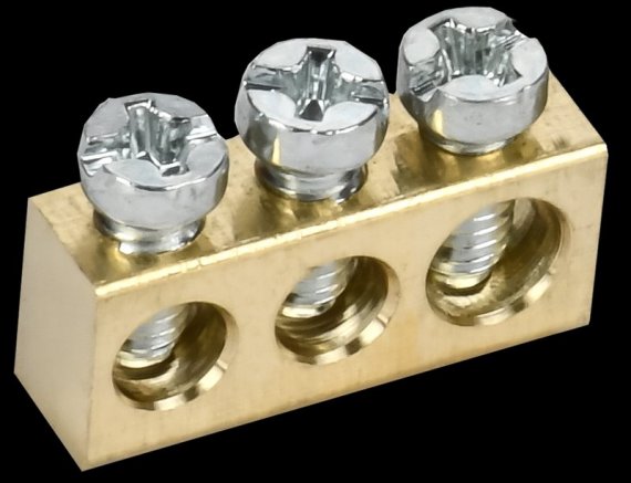 Фотография товара 'Tekfor TF-KP00D-SN-03 Шина нулевая сечение 6х9 3 отверстия'