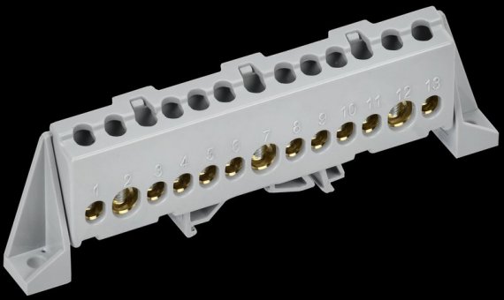 Фотография товара 'Tekfor TF-NN20-13-DP-K03 Шина L "фаза" в комбинированном DIN-изоляторе "Стойка"'