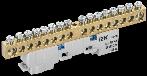 Фотография товара 'Tekfor TF-NN20-16-DL-K07 Шина N "ноль" неизолированная на универсальном держателе'