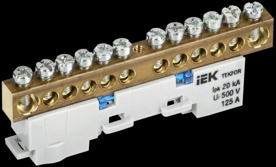 Фотография товара 'Tekfor TF-NN20-12-DL-K07 Шина N "ноль" неизолированная на универсальном держателе'