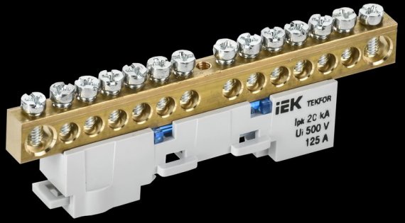 Фотография товара 'Tekfor TF-NN20-14-DL-K07 Шина N "ноль" неизолированная на универсальном держателе'