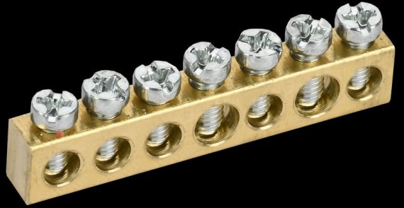 Фотография товара 'Tekfor TF-KP00D-SN-07 Шина нулевая сечение 6х9 7 отверстий'