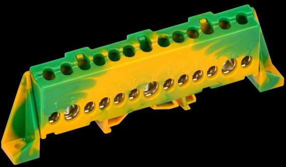 Фотография товара 'Tekfor TF-NN20-13-DP-K52 Шина PE "земля" в комбинированном DIN-изоляторе "Стойка"'