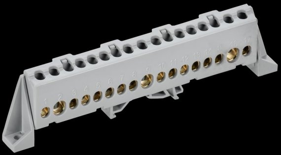 Фотография товара 'Tekfor TF-NN20-17-DP-K03 Шина L "фаза" в комбинированном DIN-изоляторе "Стойка"'