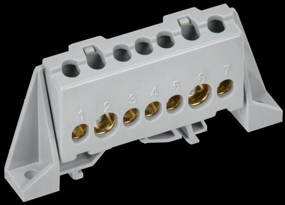 Фотография товара 'Tekfor TF-NN20-07-DP-K03 Шина L "фаза" в комбинированном DIN-изоляторе "Стойка"'