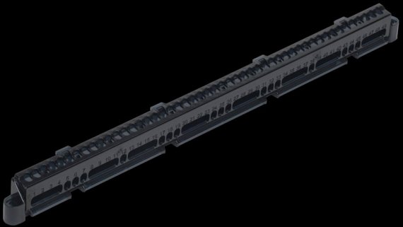 Фотография товара 'Tekfor TF-KP00D-S-18 Суппорт для шин в корпус (ширина 18 модулей)'