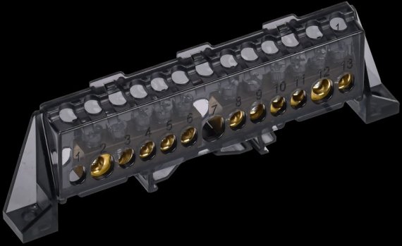 Фотография товара 'Tekfor TF-NN20-56-DP-K02 Шина N "ноль" в комбинированном DIN-изоляторе "Стойка"'