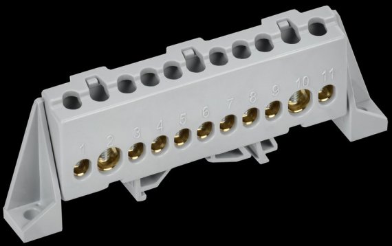 Фотография товара 'Tekfor TF-NN20-11-DP-K03 Шина L "фаза" в комбинированном DIN-изоляторе "Стойка"'