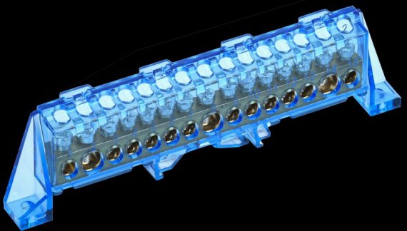 Фотография товара 'Tekfor TF-NN20-15-DP-K07 Шина N "ноль" в комбинированном DIN-изоляторе "Стойка"'
