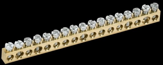 Фотография товара 'Tekfor TF-KP00D-SN-17 Шина нулевая сечение 6х9 17 отверстий'