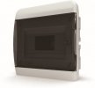 Tekfor Щит встраиваемый 8 мод. IP41, прозрачная черная дверца BVK 40-08-3