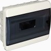 Tekfor Щит встраиваемый 12 мод. IP41, прозрачная черная дверца BVK 40-12-1