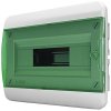 Tekfor Щит встраиваемый 12 мод. IP41, прозрачная зеленая дверца BVZ 40-12-3