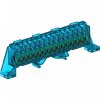 Tekfor KSN-6-6x9-10 BLUE Шина изолированная сечение 6х9, 10 отв.