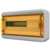 Tekfor Щит навесной 18 мод. IP65, прозрачная оранжевая дверца BNO 65-18-4